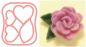 Preview: Trockenfilznadel-Applikationsform - Rose
