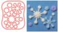 Preview: Trockenfilznadel-Applikationsform - Schneekristalle