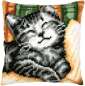 Preview: Vervaco Kreuzstich Kissen Katze PN-0228648