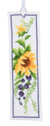 Lesezeichen 6x20cm - 2-er Set - Sonnenblumen