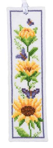 Lesezeichen 6x20cm - 2-er Set - Sonnenblumen