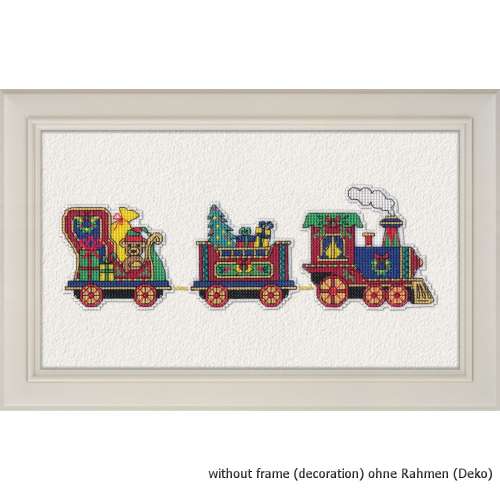 Oven-Kreuzstich-Stickpackung-1131-Magnet-Weihnachtszug