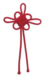 Clover-Asiatischer-Knoten-Schablone