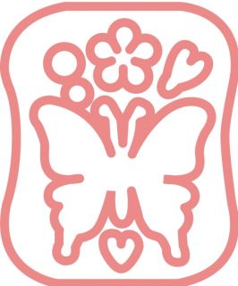 Trockenfilznadel-Applikationsform - Schmetterling