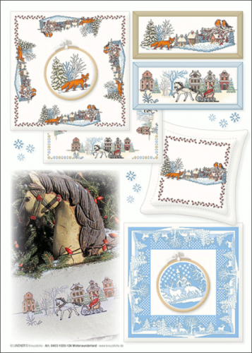 Lindner,Stickvorlage,Winterwunderland