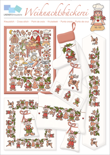 Lindner,Stickvorlage,Weihnachtsbaeckerei