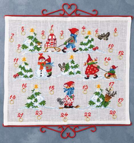 Adventskalender 55x47cm - Zwergenkinder