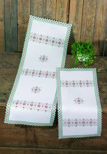 Hardanger Stickpackung Tischdecke