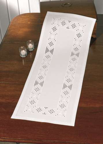 Hardanger Stickpackung Tischdecke