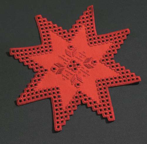 Hardanger Stickpackung Tischdecke