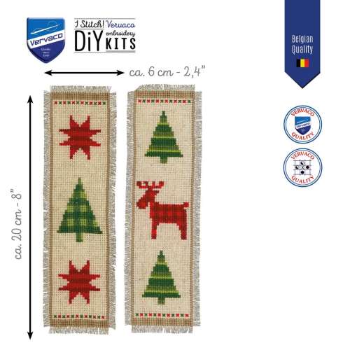 Vervaco-Kreuzstich-Lesezeichen-Weihnachten-PN-0147559