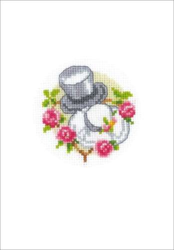 Karte zur Hochzeit 10,5x15cm - Hüte