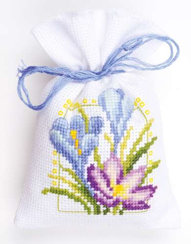 Vervaco,Kräutersäckchen,Kreuzstich,Blumen