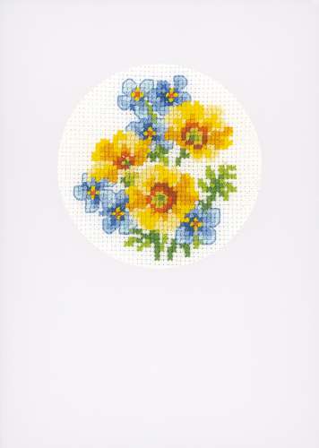 Vervaco-Kreuzstich-Karte-Blumen -PN-0155786