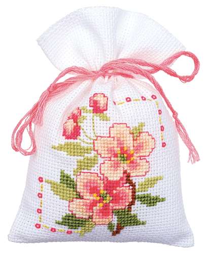 Vervaco,Kräutersäckchen,Kreuzstich,Vogel,Blumen,PN-0182726