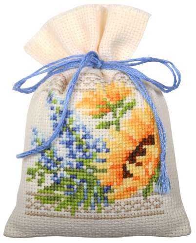 Kräutersäckchen 8x12cm - Sonnenblumen 3-er Set