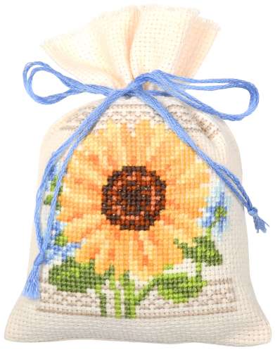 Kräutersäckchen 8x12cm - Sonnenblumen 3-er Set