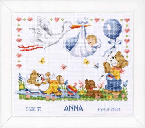 Vervaco-Kreuzstichpackung-Baby-Geburt-PN-0011996