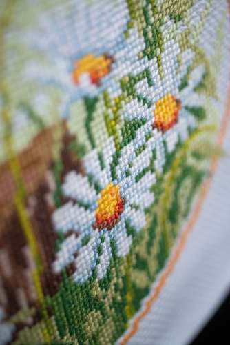 Vervaco-Kreuzstich-Stickdecke-Blumen-PN-0021791