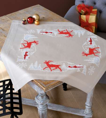Vervaco-Kreuzstich-Tischdecke-Weihnachten-PN-0147532