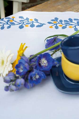 Vervaco-Kreuzstich-Tischdecke-Blumen-PN-0168358