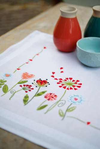 Vervaco-Kreuzstich-Tischdecke-Blumen-PN-0171004