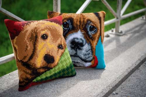 Vervaco-Kreuzstichkissen-Hund-PN-0158268