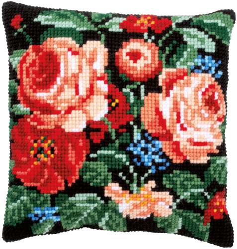 Vervaco-Kreuzstich-Kissen-Rosen-PN-0182791