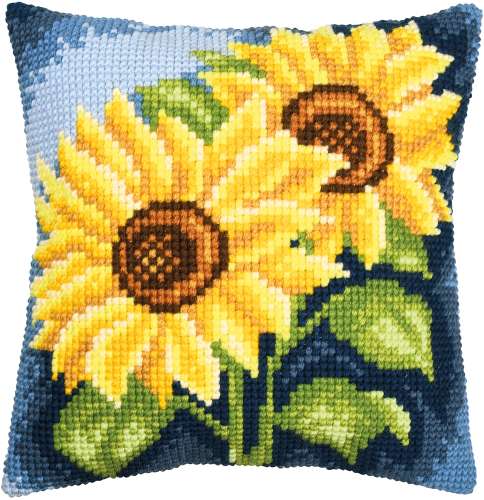 Vervaco-Kreuzstichkissen-Sonnenblumen-PN-0216203