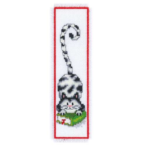 Vervaco-Kreuzstich-Lesezeichen-Katze-PN-0011267