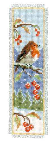 Vervaco,Lesezeichen,Kreuzstich,Vogel