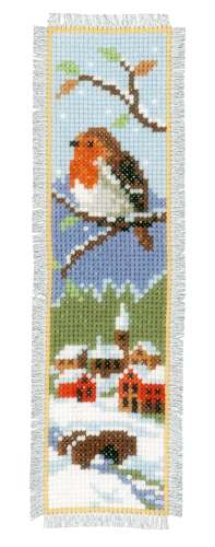 Vervaco,Lesezeichen,Kreuzstich,Vogel