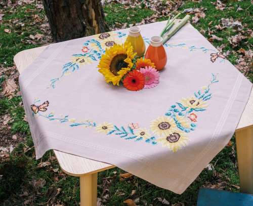 Vervaco-Stickdecke-Sonnenblume-PN-0206705