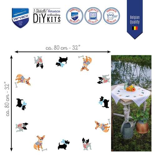 Vervaco-Kreuzstich-Stickdecke-Hund-PN-0184979