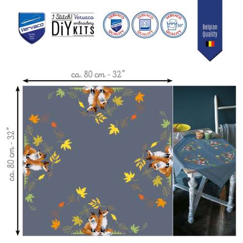 Vervaco-Kreuzstich-Stickdecke-Fuchs-PN-0198561