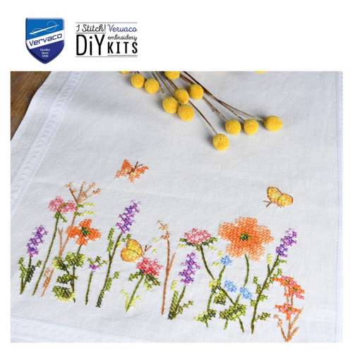 Vervaco-Kreuzstich-Stickdecke-Lavendel-PN-0199508