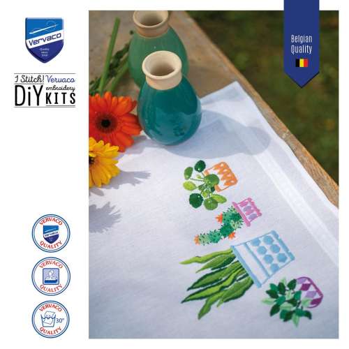 Vervaco-Kreuzstich-Stickdecke-Zimmerpflanzen-PN-0199691