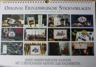 Erzgebirgische Stickvorlage - Stickmusterkalender