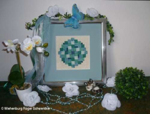 Needlepoint Wiehenburg Stickvorlage Blue Llagoon