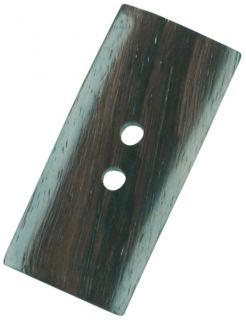 Rosenbaumknopf schwarz 40x20mm - rechteckig