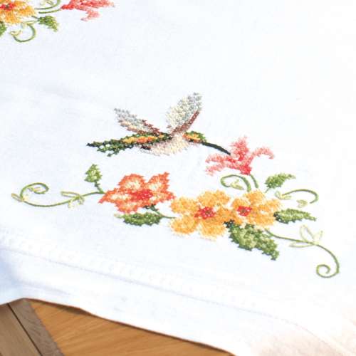Vervaco-Kreuzstich-Tischdecke-Kolibri-PN-0144089