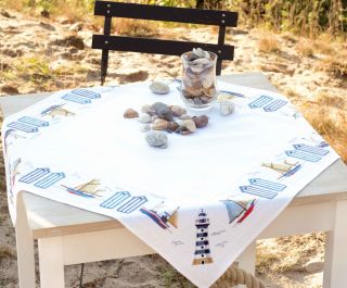 Vervaco-Kreuzstich-Tischdecke-Strand-PN-0145846