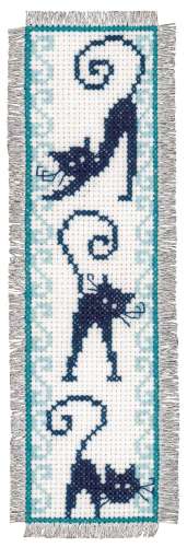 Lesezeichen 6x20cm - 2-er Set - Katzenbande