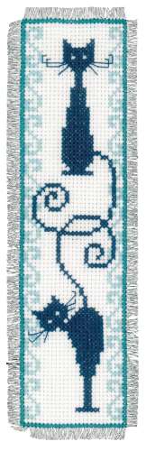 Lesezeichen 6x20cm - 2-er Set - Katzenbande