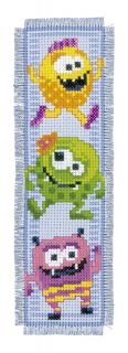 Lesezeichen 6x20cm - 2-er Set - kleine Monster