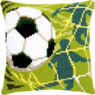 Vervaco-Kreuzstich-Kreuzstichkissen-Fussball-PN-0150043