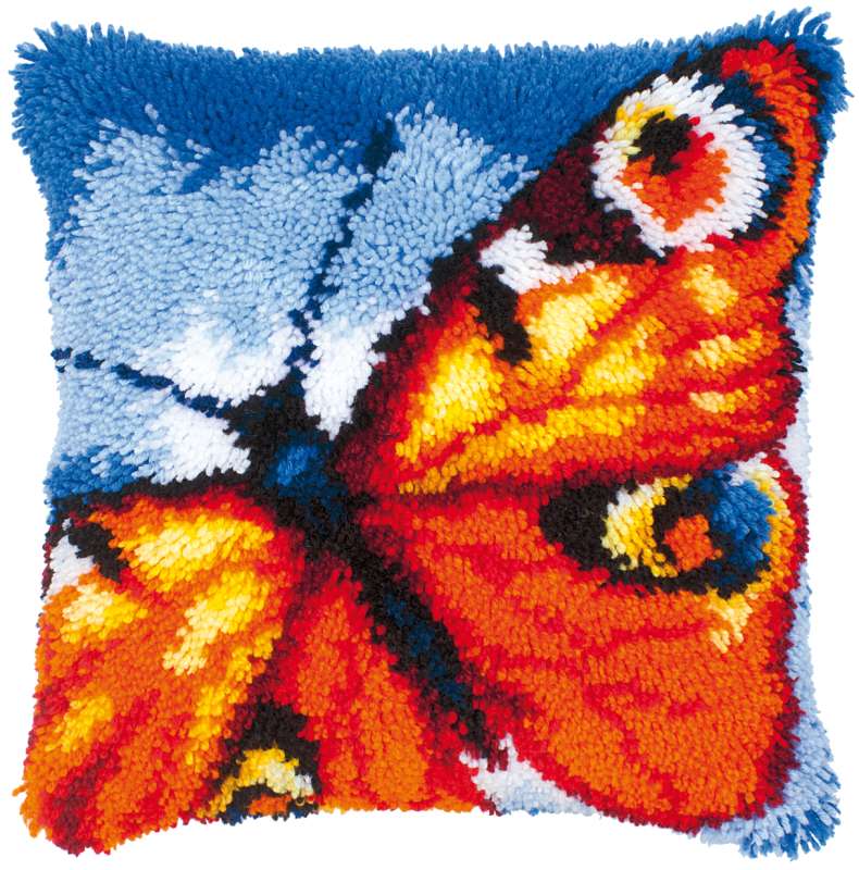 Vervaco-Knuepfkissen-Schmetterling-PN-0014174