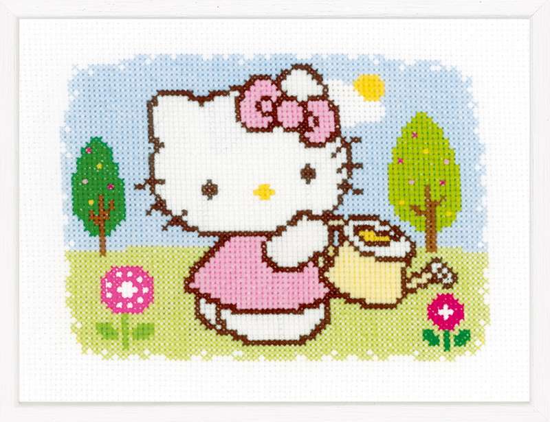 Vervaco-Kreuzstich-Stickpackung-Hello-Kitty-PN-0148645
