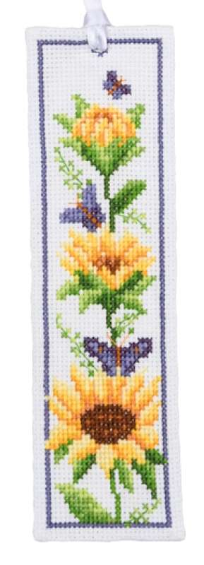 Lesezeichen 6x20cm - 2-er Set - Sonnenblumen