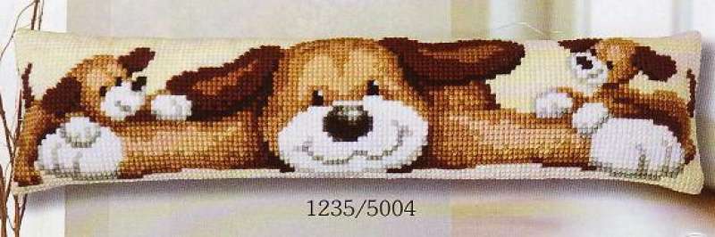 Vervaco-Kreuzstich-Zugluftstopper--Hund--PN-0009354